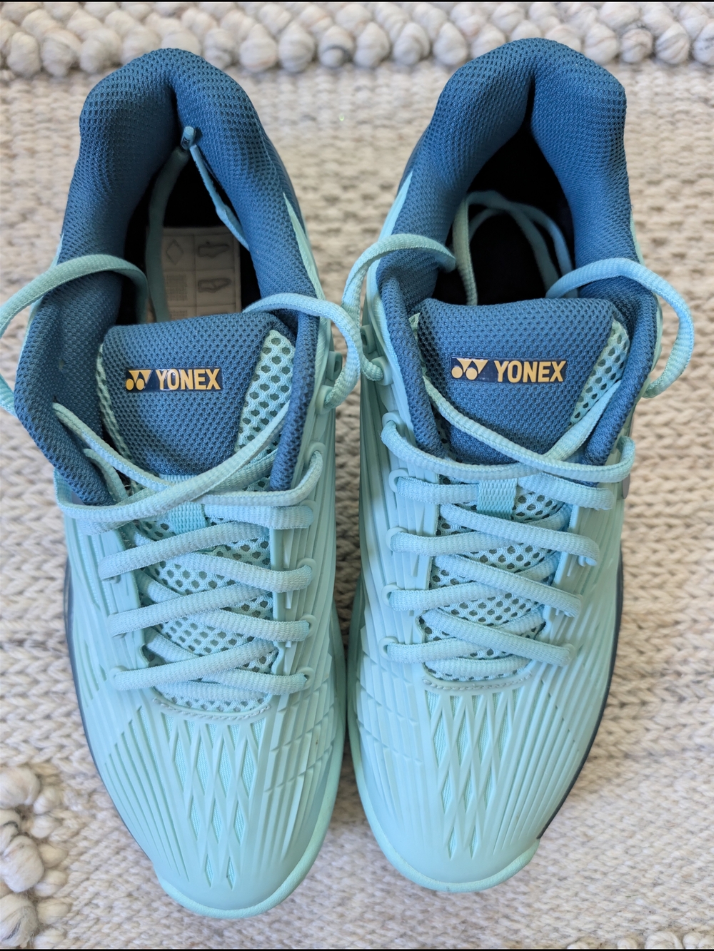 YONEX Tennis Shoes POWER CUSHION ECLIPSION 5 WOMEN AC SHTE5LAC Cyan Size 9 Mint